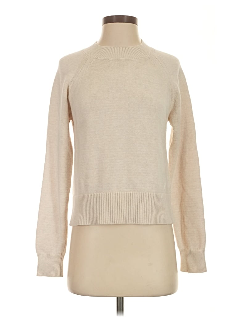 Pre-owned Daily Ritual Turtleneck Sweater In Tan