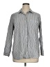 Old Navy Stripes Silver Long Sleeve Button-Down Shirt Size XL - photo 1