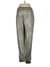 Bishop + Young Metallic Silver Casual Pants Size S - photo 2