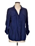 Roz & Ali Blue 3/4 Sleeve Button-Down Shirt Size XL - photo 1