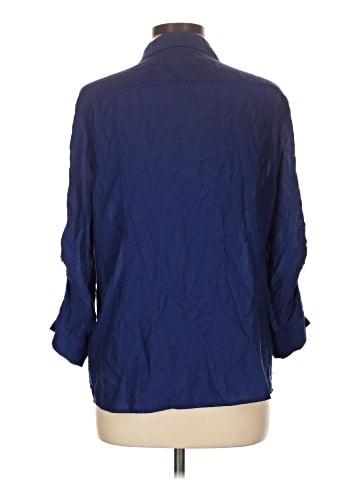 Roz & Ali 3/4 Sleeve Button-Down Shirt (view 2)