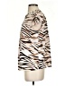 Calvin Klein Animal Print Tan Short Sleeve Blouse Size S - photo 5