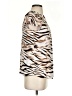 Calvin Klein Animal Print Tan Short Sleeve Blouse Size S - photo 4