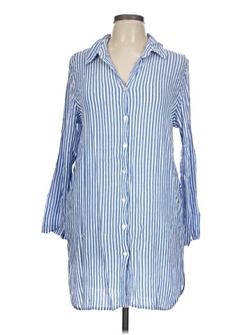 Blue Island 3/4 Sleeve Button-Down Shirt (view 1)