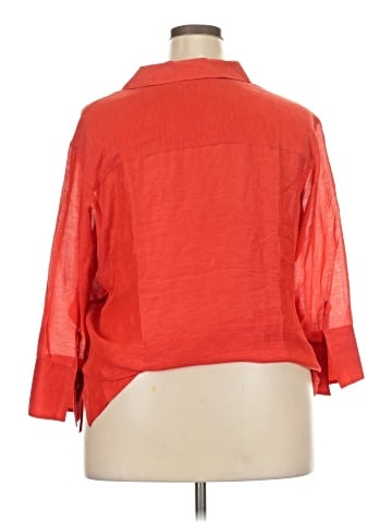 Coldwater Creek 3/4 Sleeve Silk Top (view 2)