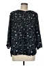 Lila Rose 100% Polyester Black 3/4 Sleeve Blouse Size M - photo 1