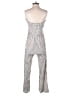 American Eagle Outfitters Stripes Silver Jumpsuit Size S - photo 2