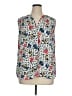 Chelsea & Theodore 100% Polyester Floral Ivory Sleeveless Blouse Size XL - photo 1