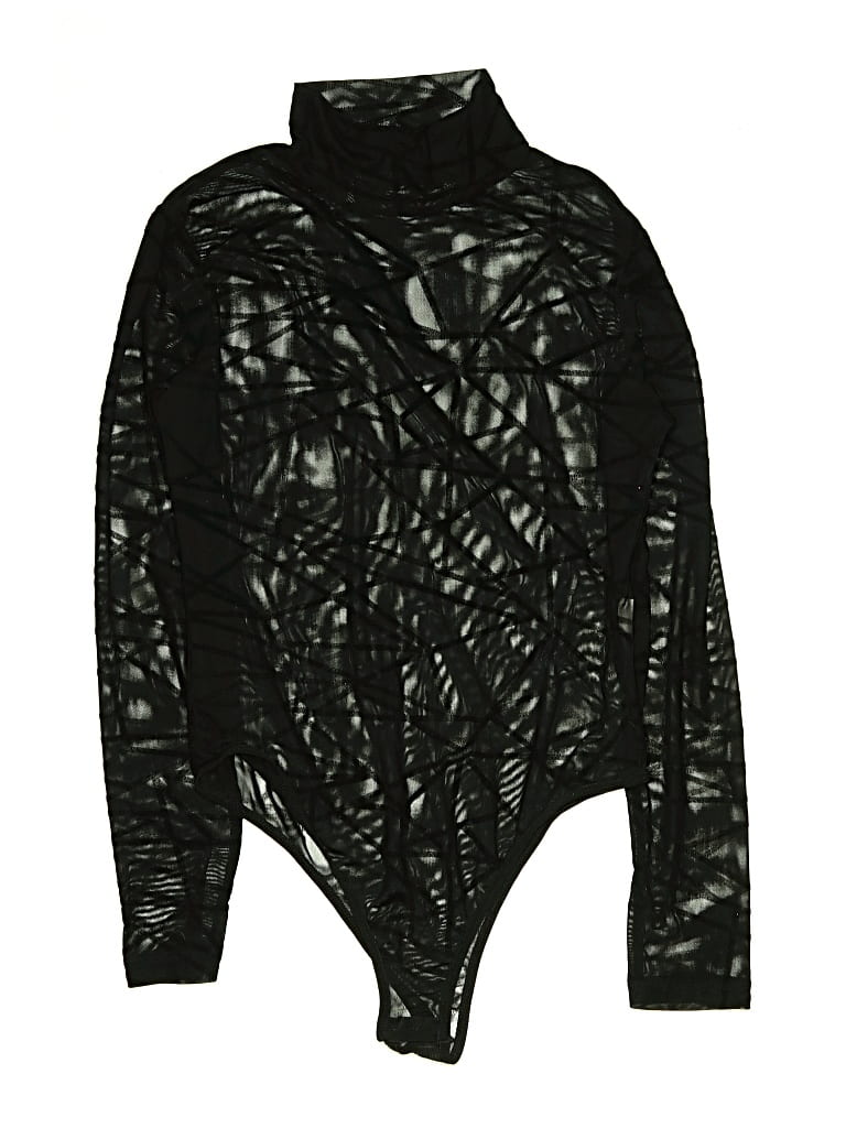 Pre-owned Unbranded Bodysuit In Black