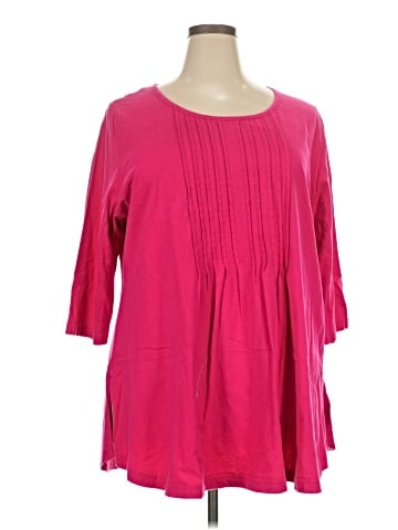 Ulla Popken 3/4 Sleeve Blouse (view 1)