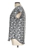 Fun2Fun 100% Polyester Silver Short Sleeve Blouse Size L - photo 5