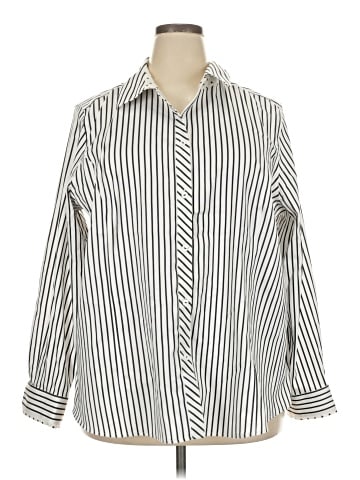 Foxcroft Long Sleeve Button-Down Shirt (view 1)