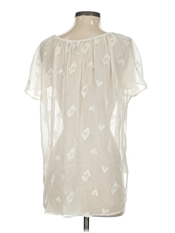 Zoa Short Sleeve Silk Top (view 2)