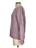 L.L.Bean 100% Cotton Tweed Purple Pullover Sweater Size S - photo 5