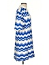 Kivari Chevron-herringbone Blue Casual Dress Size 4 - photo 4