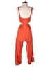 Derek Heart Solid Orange Jumpsuit Size S - photo 2