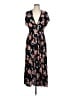 Zara Floral Black Casual Dress Size L - photo 1