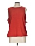 Nine West 100% Polyester Red Sleeveless Top Size L - photo 1