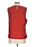 Nine West 100% Polyester Red Sleeveless Top Size L - photo 2