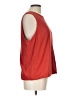 Nine West 100% Polyester Red Sleeveless Top Size L - photo 4