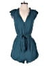 Ann Taylor LOFT Solid Teal Romper Size S (petite) - photo 1