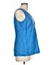Kim Rogers 100% Linen Blue Sleeveless Top Size L - photo 4
