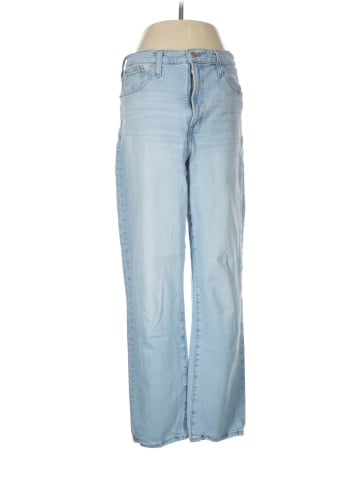 Madewell The Perfect Vintage Straight Jean in Danby Wash: Knee-Rip Edition (view 1)