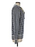 Leslie Fay Checkered-gingham Blue Pullover Sweater Size 6 - photo 4