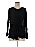 L'Agence 100% Cotton Black Long Sleeve Blouse Size 8 - photo 1