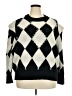 Ashley Stewart Argyle Black Pullover Sweater Size 22 Plus - photo 1