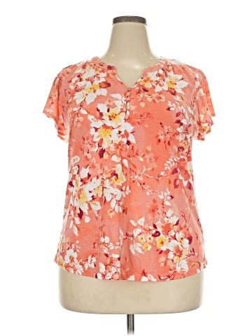 Liz Claiborne Short Sleeve Blouse (view 1)