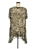 Ashley Stewart 100% Polyester Camo Gold Short Sleeve Blouse Size 26 - 28 Plus - photo 2