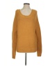 Roxy Solid Yellow Pullover Sweater Size S - photo 1
