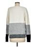 Fate Color Block Gray Pullover Sweater Size M - photo 2