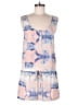W118 by Walter Baker 100% Polyester Tie-dye Blue Romper Size M - photo 1