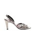 Yves Saint Laurent Metallic Silver Sandals Size 8 1/2 - photo 1