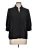CeCe 100% Polyester Black 3/4 Sleeve Blouse Size L - photo 1