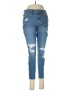 Old Navy Hearts Blue Jeans Size 8 Petite - photo 1
