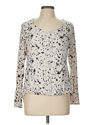 Rose + Olive Long Sleeve Top (view 1)