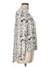 Rose + Olive Silver Long Sleeve Top Size L - photo 4