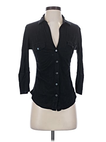 James Perse 3/4 Sleeve Button-Down Shirt (view 1)