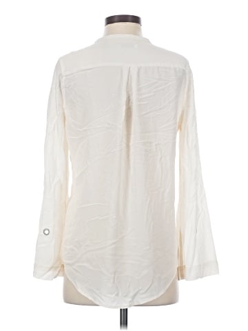 Equipment Long Sleeve Silk Top (view 2)