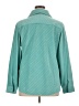 Susan Graver Chevron-herringbone Teal Long Sleeve Blouse Size 1X - photo 2