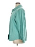 Susan Graver Chevron-herringbone Teal Long Sleeve Blouse Size 1X - photo 5