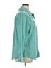 Susan Graver Chevron-herringbone Teal Long Sleeve Blouse Size 1X - photo 4