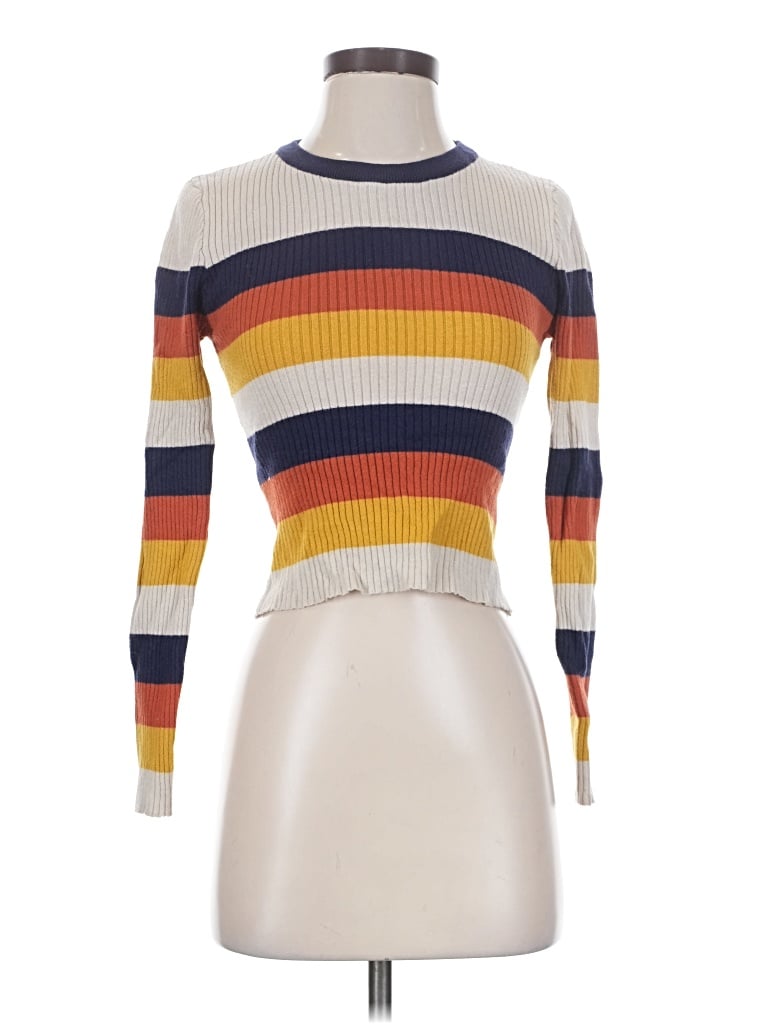 Pre-owned Sky And Sparrow Long Sleeve Turtleneck In Ivory