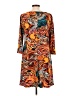MSK Paisley Orange Casual Dress Size L (estimated) - photo 2