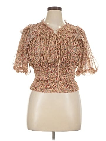 Free People Short Sleeve Blouse (view 1)