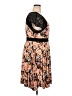 Torrid Floral Orange Casual Dress Size 2X Plus (2) - photo 4