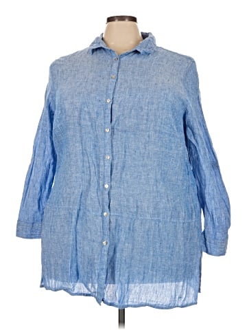 Tahari 3/4 Sleeve Button-Down Shirt (view 1)